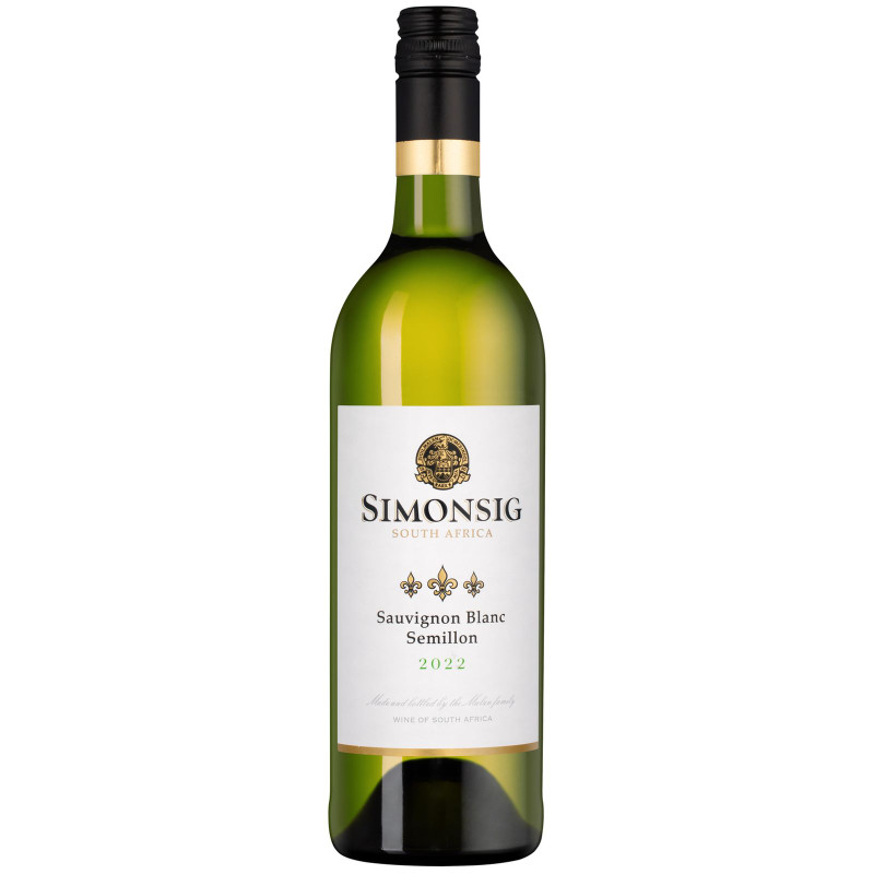 Вино Simonsig Sauvignon Blanc Semillon белое сухое 13.5%, 750мл