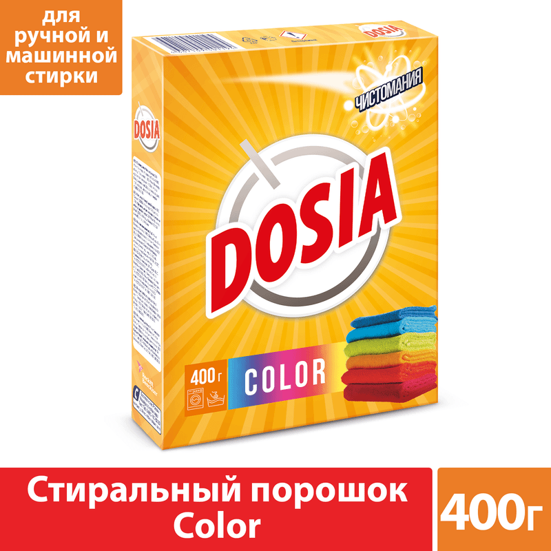 Порошок стиральный Dosia Color для цветного белья, 400г — фото 1