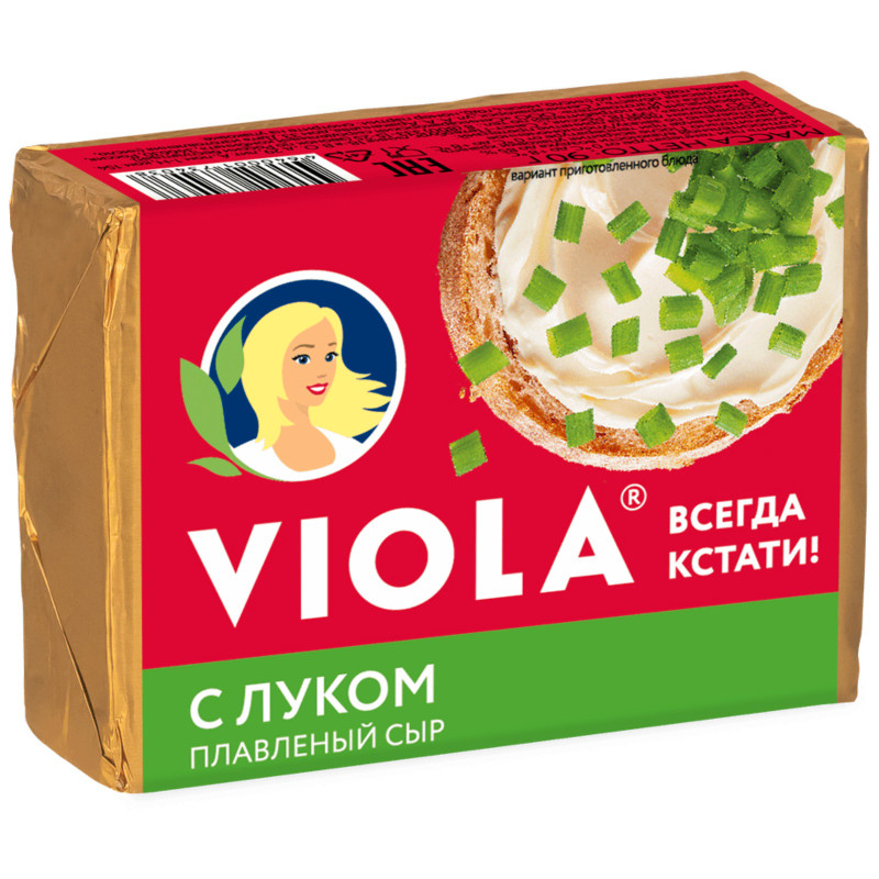 Сыр Viola с луком плавленый 50%, 90г