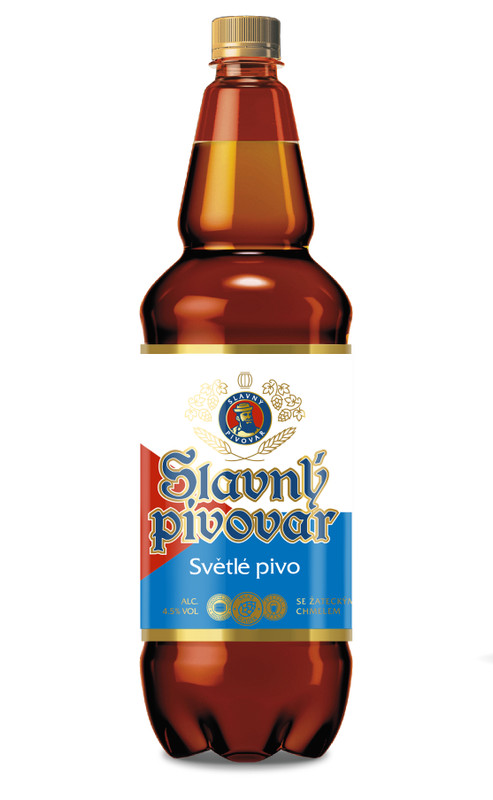 Пиво Slavny Pivovar светлое фильтрованное 4.6%, 1.35л