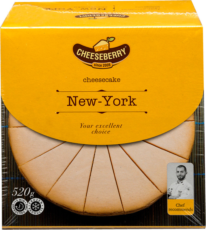 Чизкейк Cheeseberry New-York замороженный, 520г — фото 1