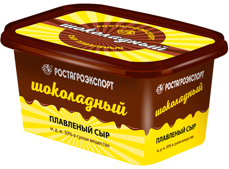 Сыр плавленый Ростагроэкспорт Шоколадный 30%, 400г