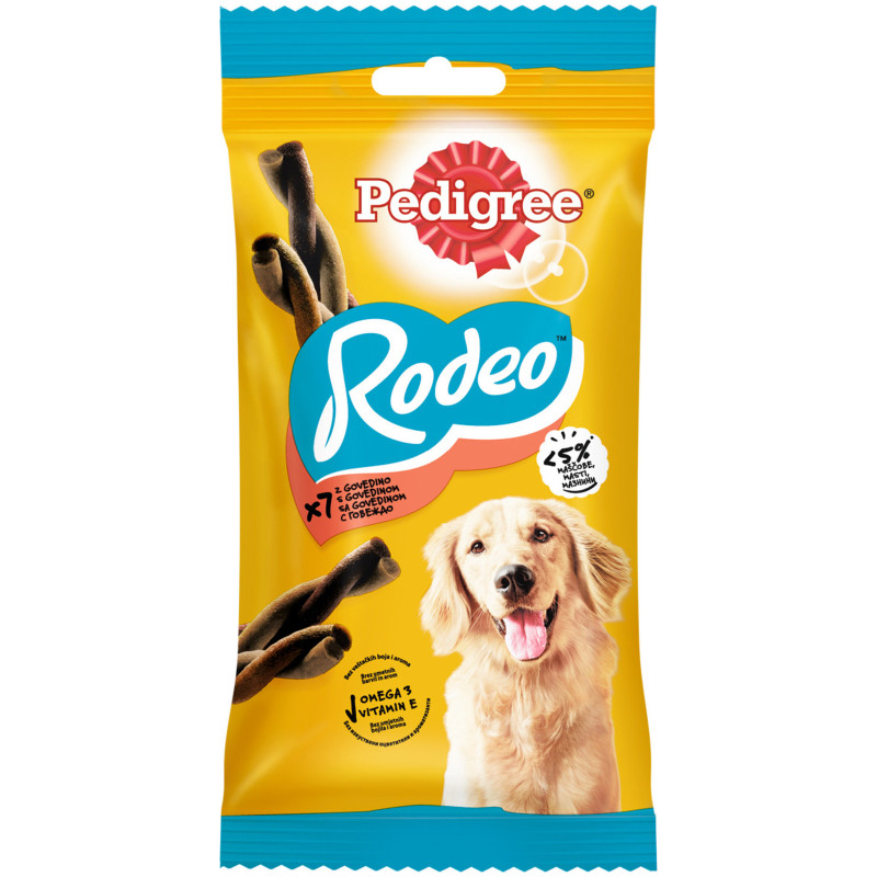 Лакомство Pedigree Rodeo для взрослых собак, 123г