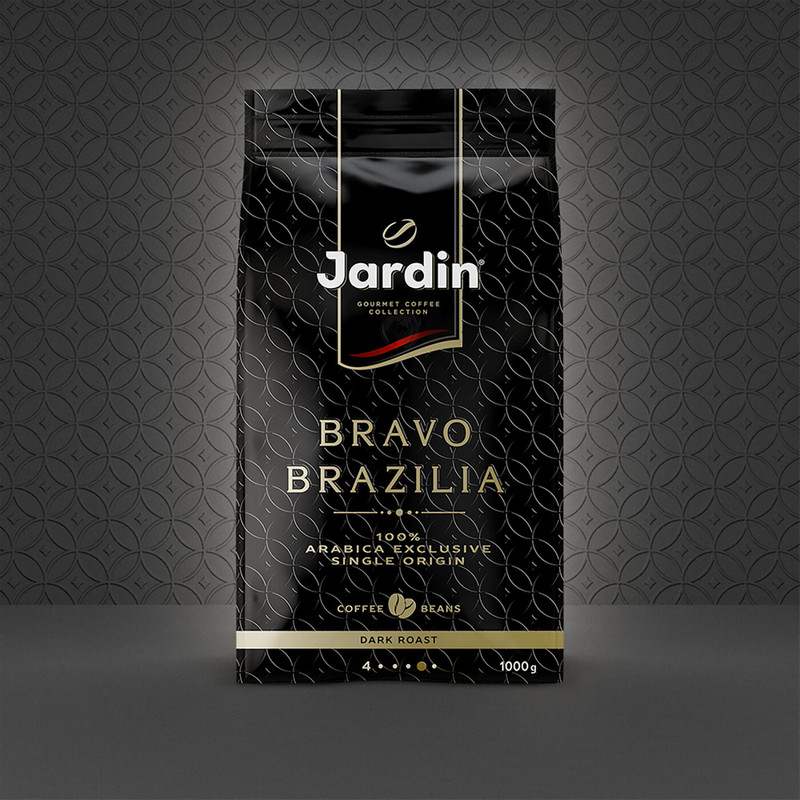 Кофе Jardin Bravo Brazilia жареный в зёрнах, 1кг — фото 3