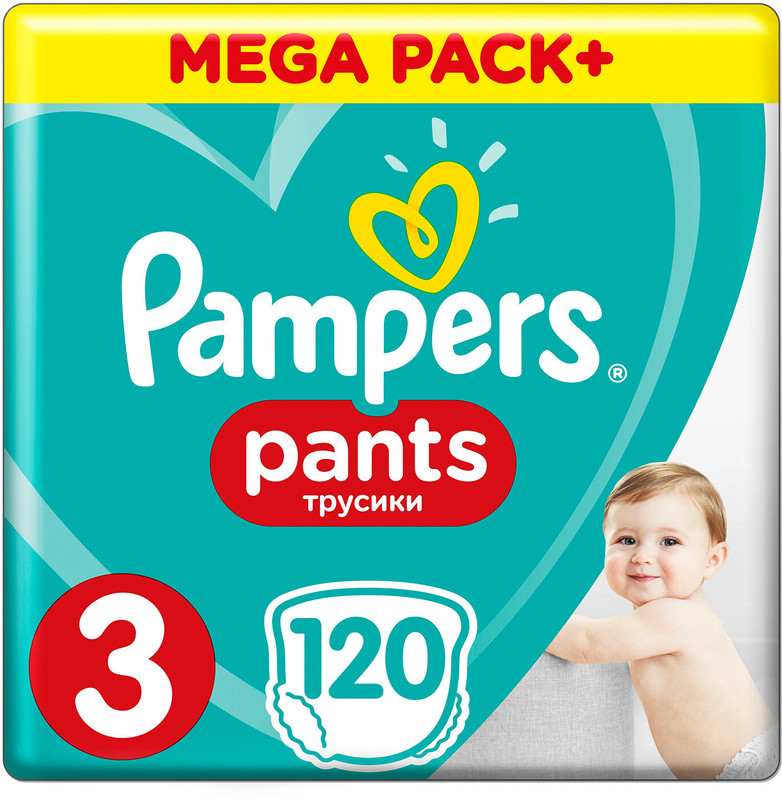 Подгузники-трусики Pampers Pants для мальчиков и девочек р.3 6-11кг, 120шт — фото 1