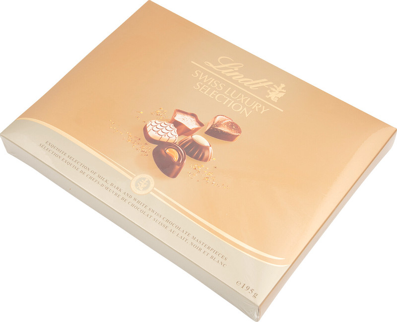 Набор конфет Lindt Lindor Swiss Luxury шоколадные ассорти, 195г — фото 1
