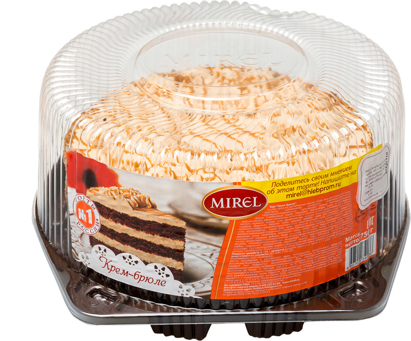 Торт Mirel Крем-брюле, 750г — фото 1