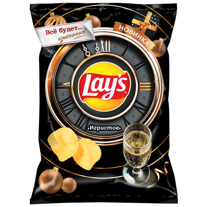 Чипсы Lays из натурального картофеля со вкусом Игристое, 120г