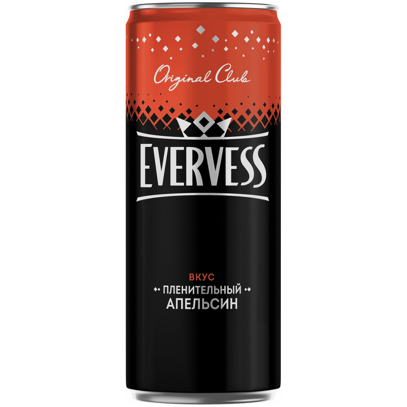 Напиток Evervess Пленительный Апельсин 0,33л — фото 1