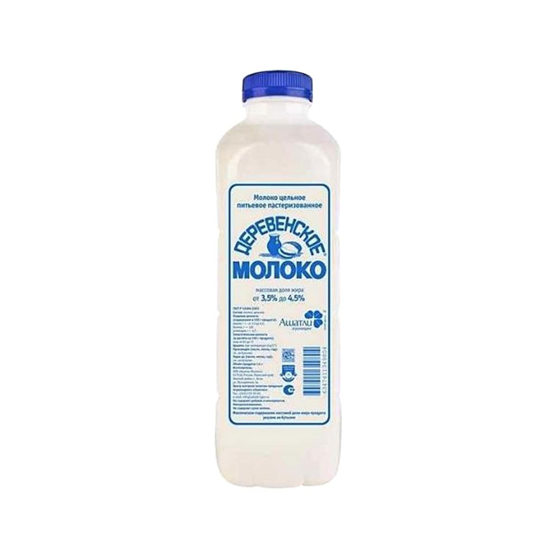 Молоко Ашатли Деревенское 3.5-4.5%, 800мл