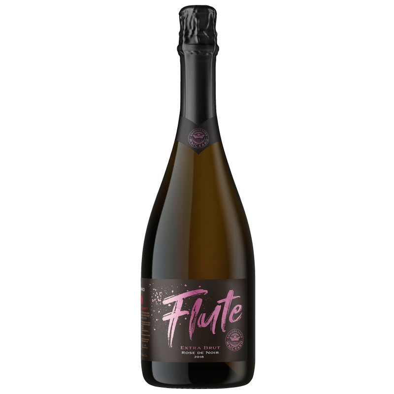 Вино игристое Мысхако Flute розовое экстра брют 11%, 1.5л