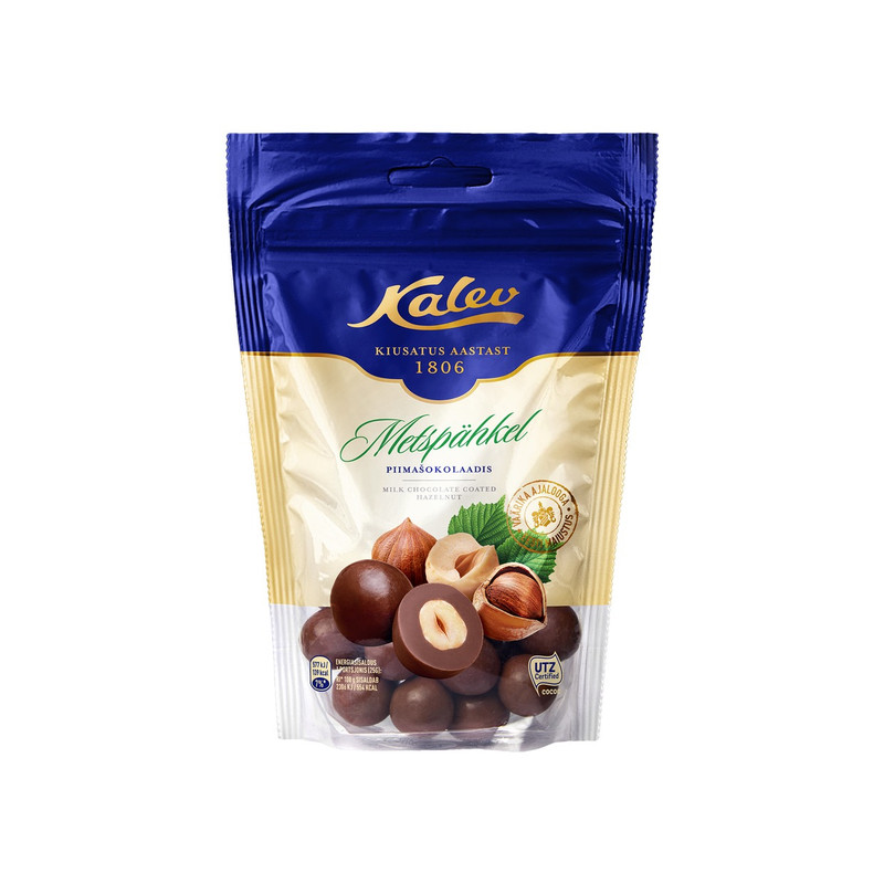 Конфеты Kalev Лесной орех в молочном шоколаде, 140г
