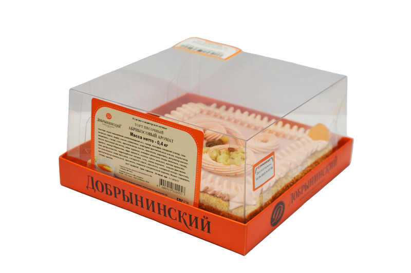 Торт Добрынинский Абрикосовый аромат песочный, 400г