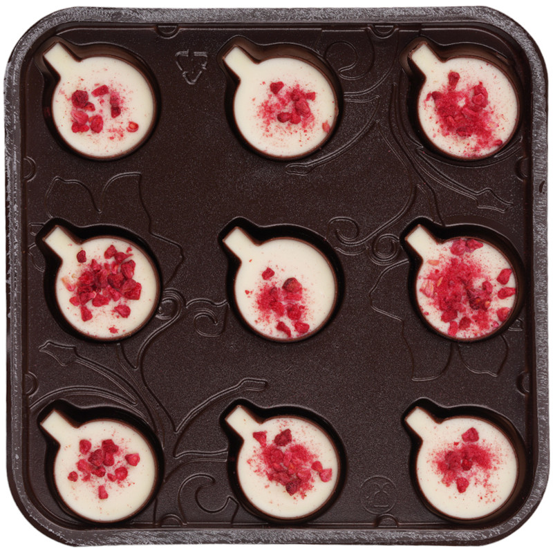Конфеты Малиновый Мусс шоколадные в коробке Маркет, 104г — фото 2