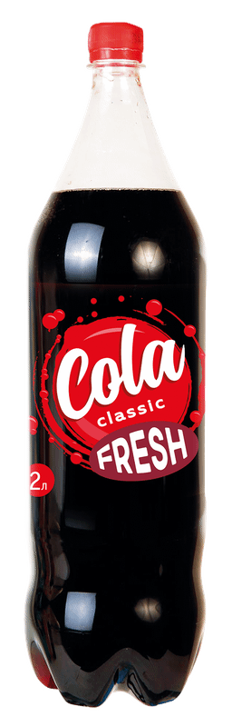 Напиток безакогольный Здоровые Продукты Fresh Cola сильногазированный, 2л