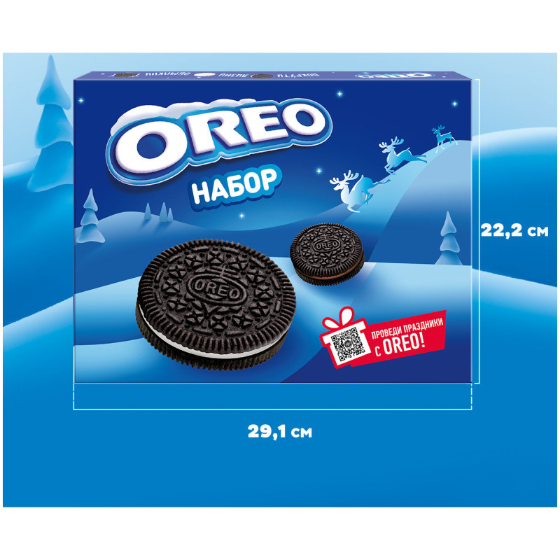 Печенье Oreo Набор со вкусами ванили и шоколада, 456г — фото 1