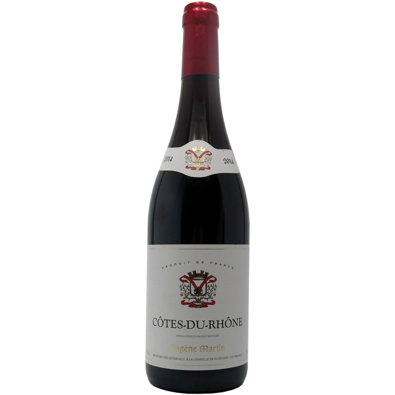 Вино Eugene Martin Cotes du Rhone AOC красное сухое 13.5%, 750мл