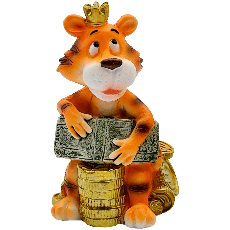 Фигурка декоративная Тигр с короной Home Story — фото 1