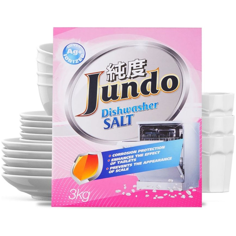 Соль Jundo для посудомоечных машин ионизированная серебром, 3кг — фото 1