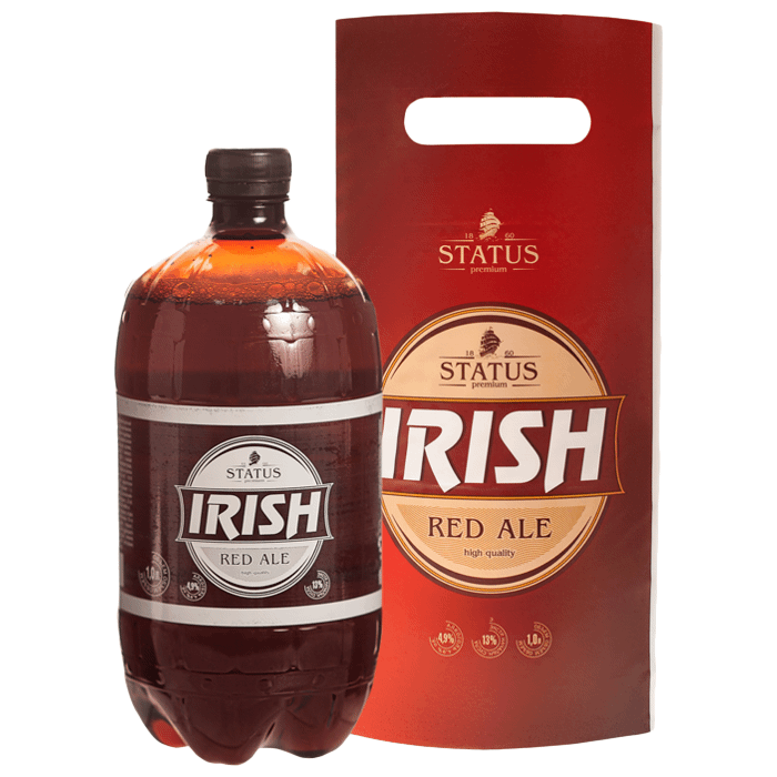 Пиво Irish Красный эль тёмное 4.9%, 1л — фото 1
