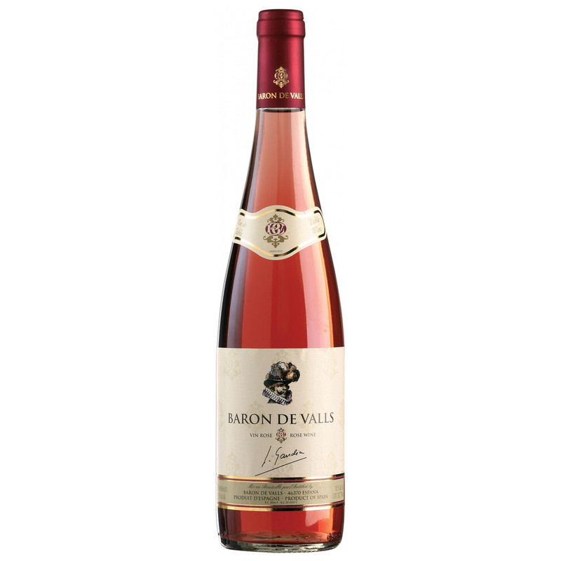 Вино Baron de Valls столовое розовое полусухое, 750мл