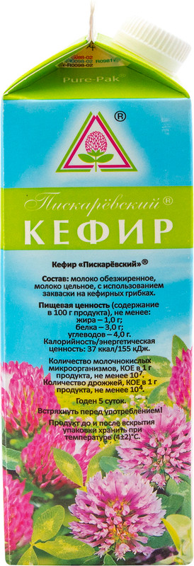 Кефир Пискаревский 1%, 1л — фото 1