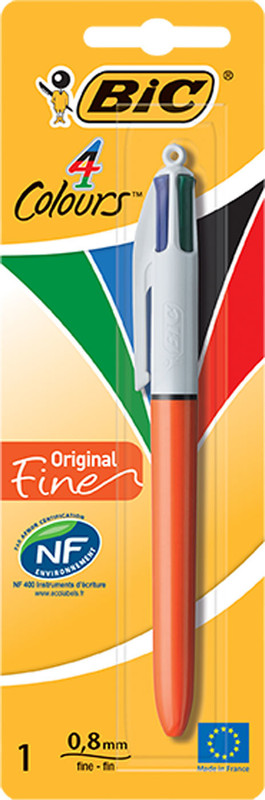 Ручка Bic Colors Classic шариковая 4 цвета — фото 4
