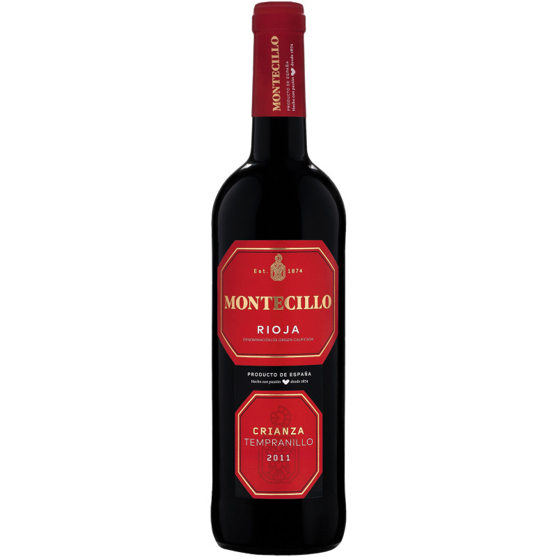Вино Montecillo Crianza Tempranillo Rioja красное сухое 13.5%, 750мл