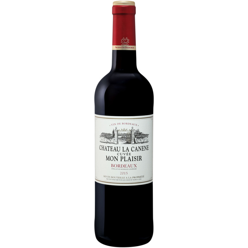 Вино Chateau La Canene Кюве Мон Плезир красное сухое 12.5%, 750мл