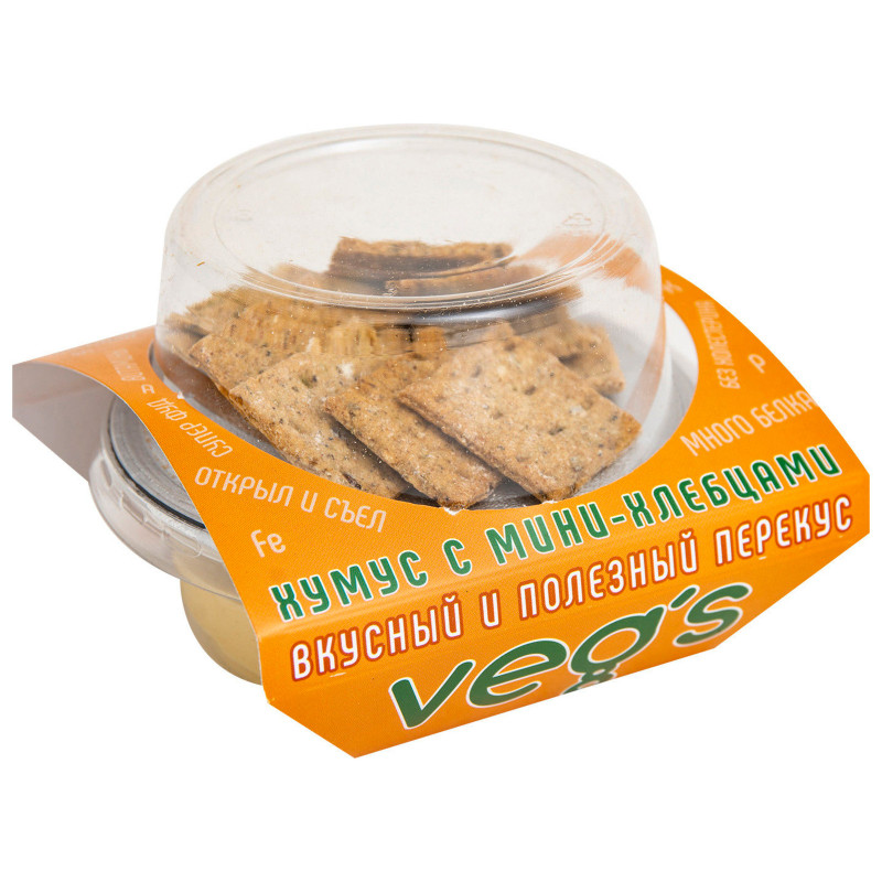 Хумус Veg`s классический с мини-хлебцами, 100г