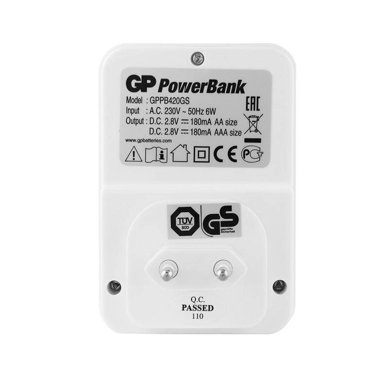 Зарядное устройство для аккумуляторов GP PB420GS-2CR1 — фото 6