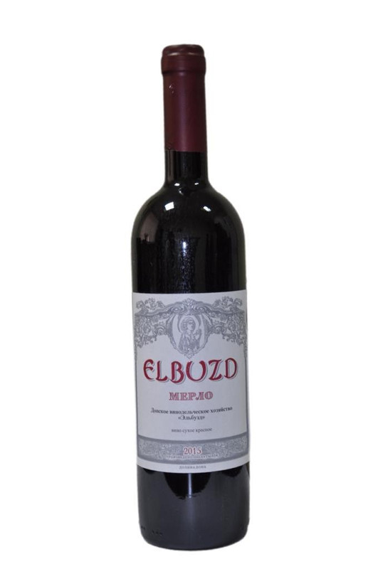 Вино Эльбузд Мерло красное сухое 14%, 750мл