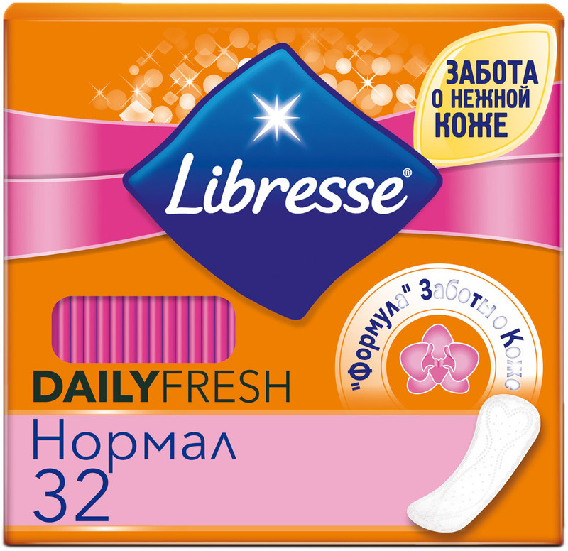 Прокладки ежедневные Libresse Dailyfresh Нормал, 32шт — фото 1
