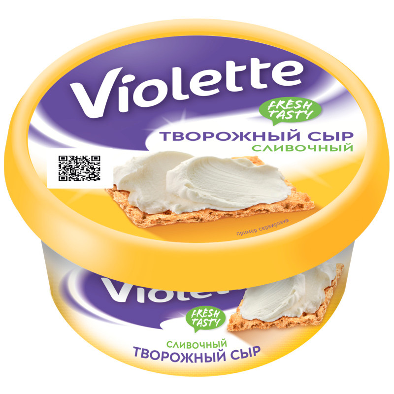 Сыр творожный Violette Сливочный 70%, 140г