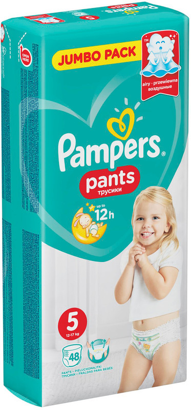 Подгузники-трусики Pampers Pants Junior р.5 12-18кг, 48шт — фото 2