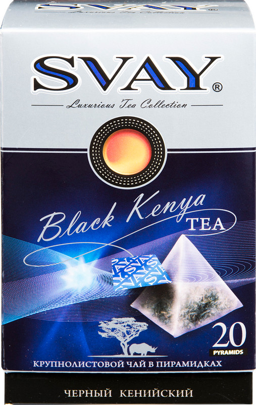 Чай Svay Black Kenya чёрный в пирамидках, 20х2.5г — фото 5