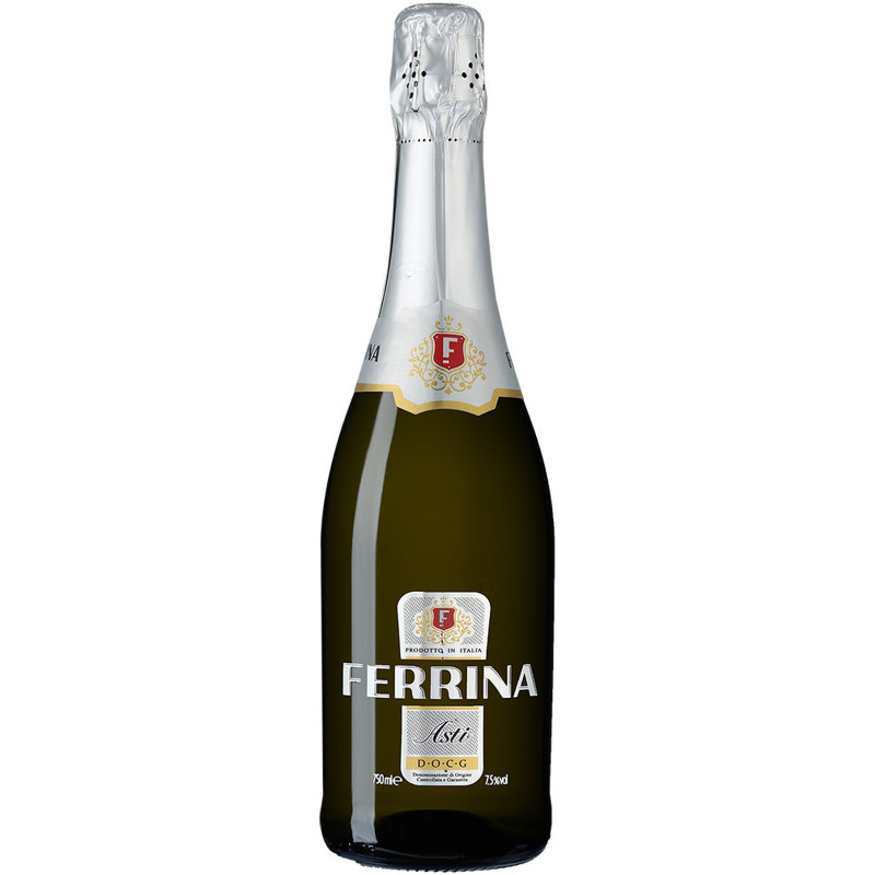 Вино игристое Ferrina Асти белое сладкое 7.5%, 750мл