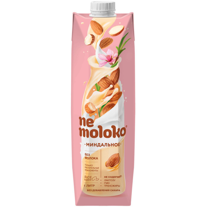 Напиток Миндальный Nemoloko на рисовой основе для питания детей старше 3-х лет, 1л