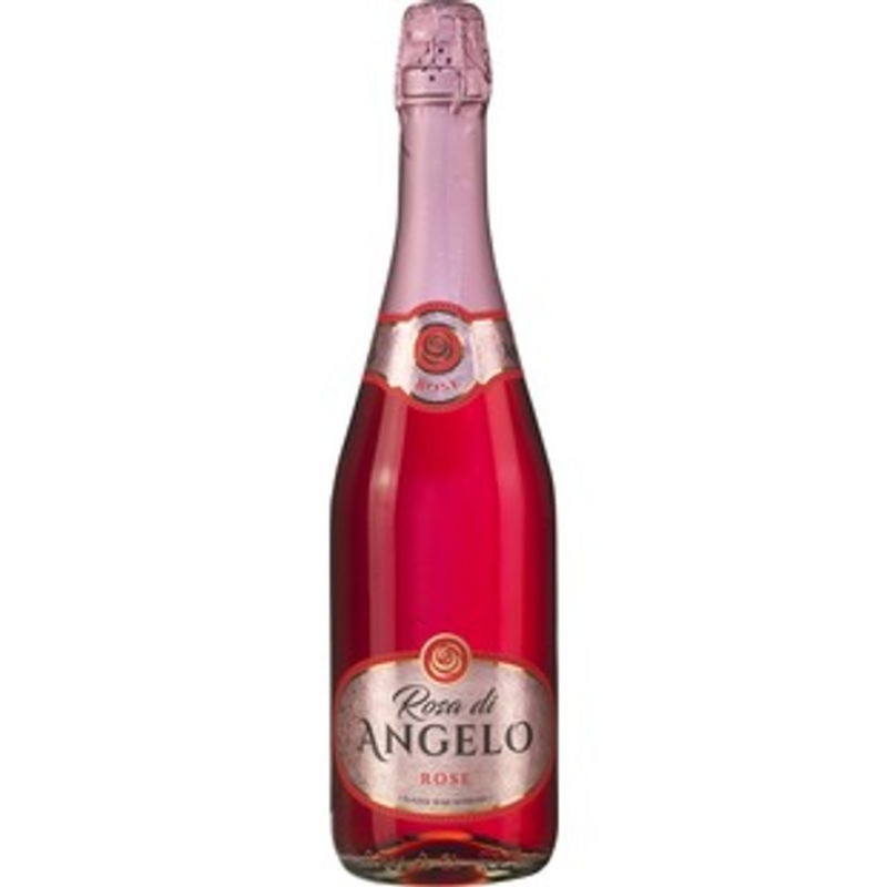 Напиток винный Rosa Di Angelo розовый сладкий 7.5% газированный, 750мл