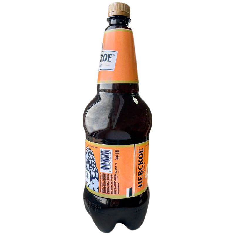 Пиво Невское светлое пастеризованное 4.6%, 1.2л — фото 1