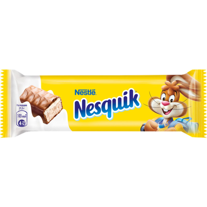 Конфета Nesquik молочная начинка-вафля-какао-белый шоколад-какао-нуга, 134г — фото 7
