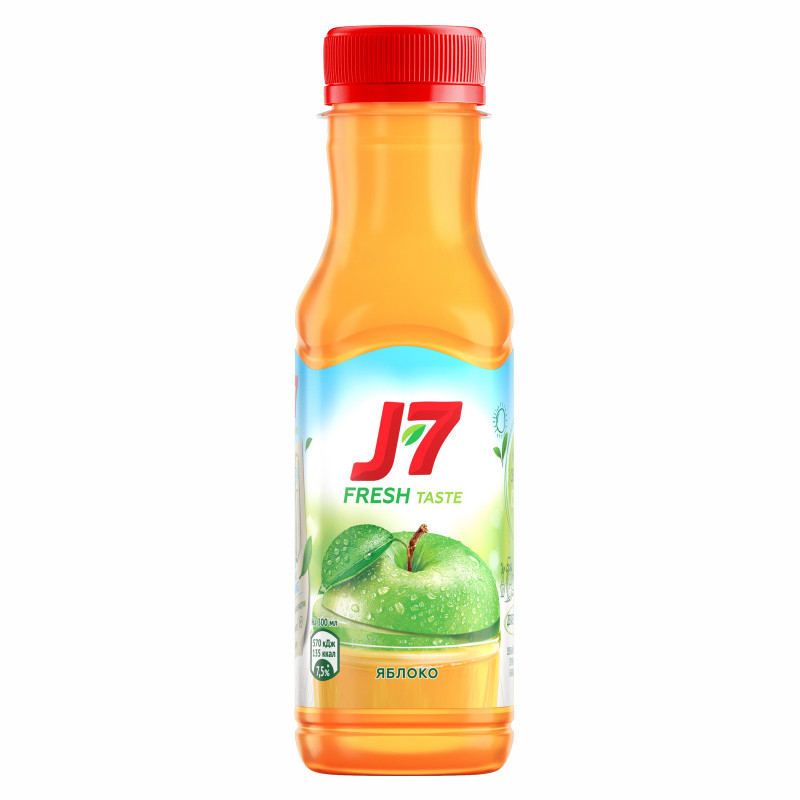 Сок J7 Fresh Taste Яблочный осветленный, 300мл — фото 1