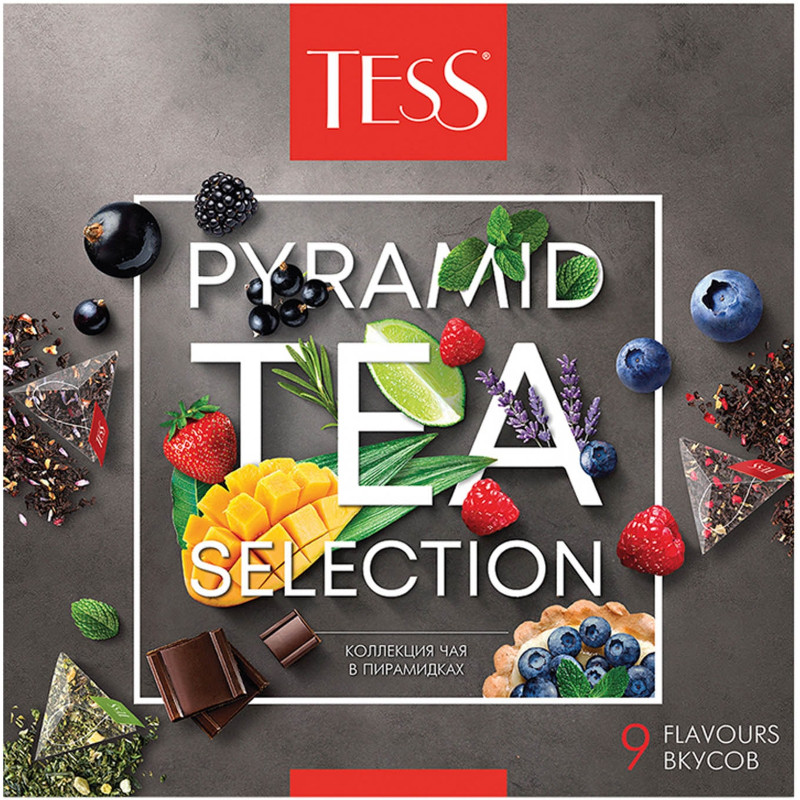 Чай Tess набор чая 9 видов, 81г — фото 1