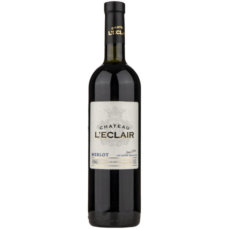 Вино Chateau l'Eclair Merlot красное полусладкое 10%, 750мл