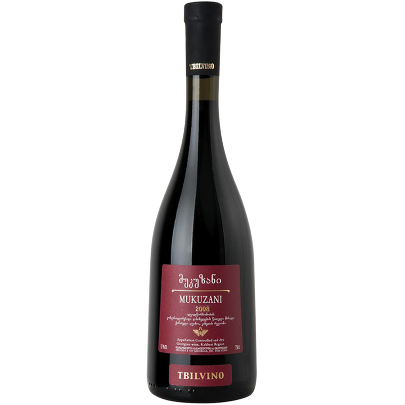 Вино Tbilvino Мукузани красное сухое 13.5-14%, 750мл