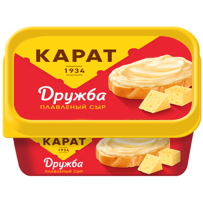 Сыр плавленый Карат+ Дружба 45%, 400г