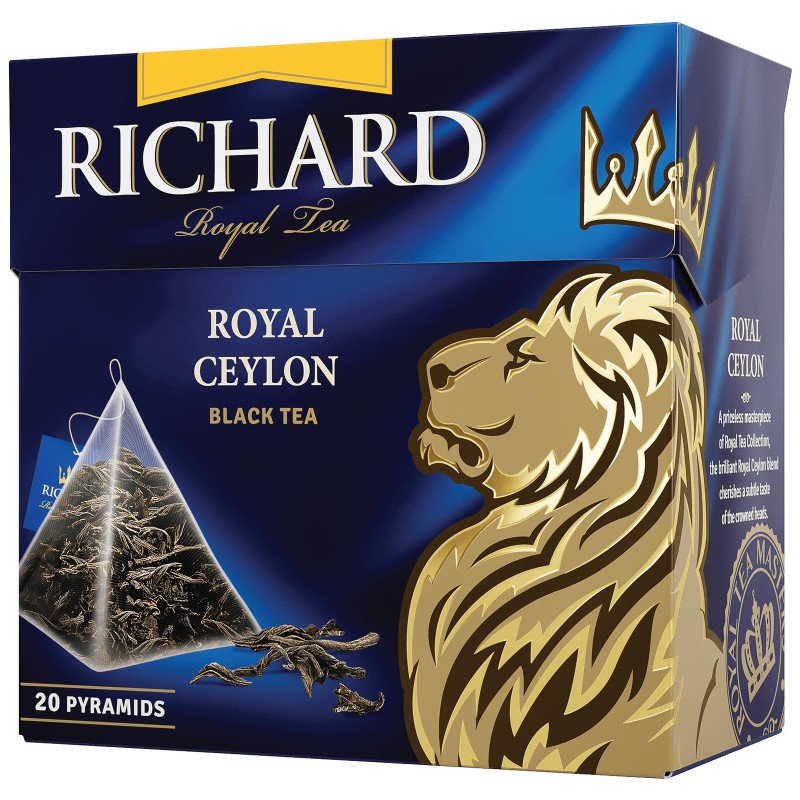 Чай Richard Royal Ceylon чёрный, 20x1.7г — фото 1