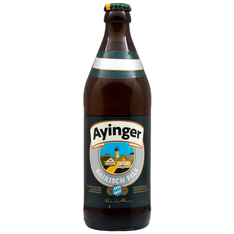 Пиво Ayinger Bairisch Pils светлое непастеризованное фильтрованное, 500мл