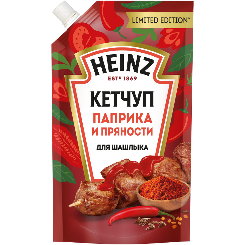 Кетчуп Heinz Паприка и пряности для шашлыка, 320г — фото 6