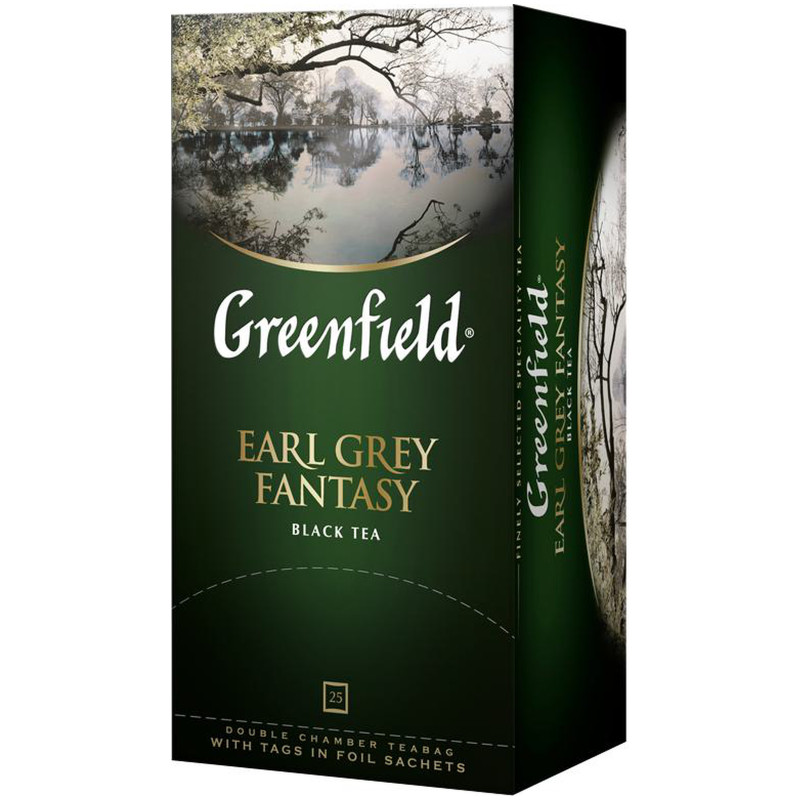 Чай Greenfield Earl Grey Fantasy чёрный в пакетиках, 25х2г — фото 1